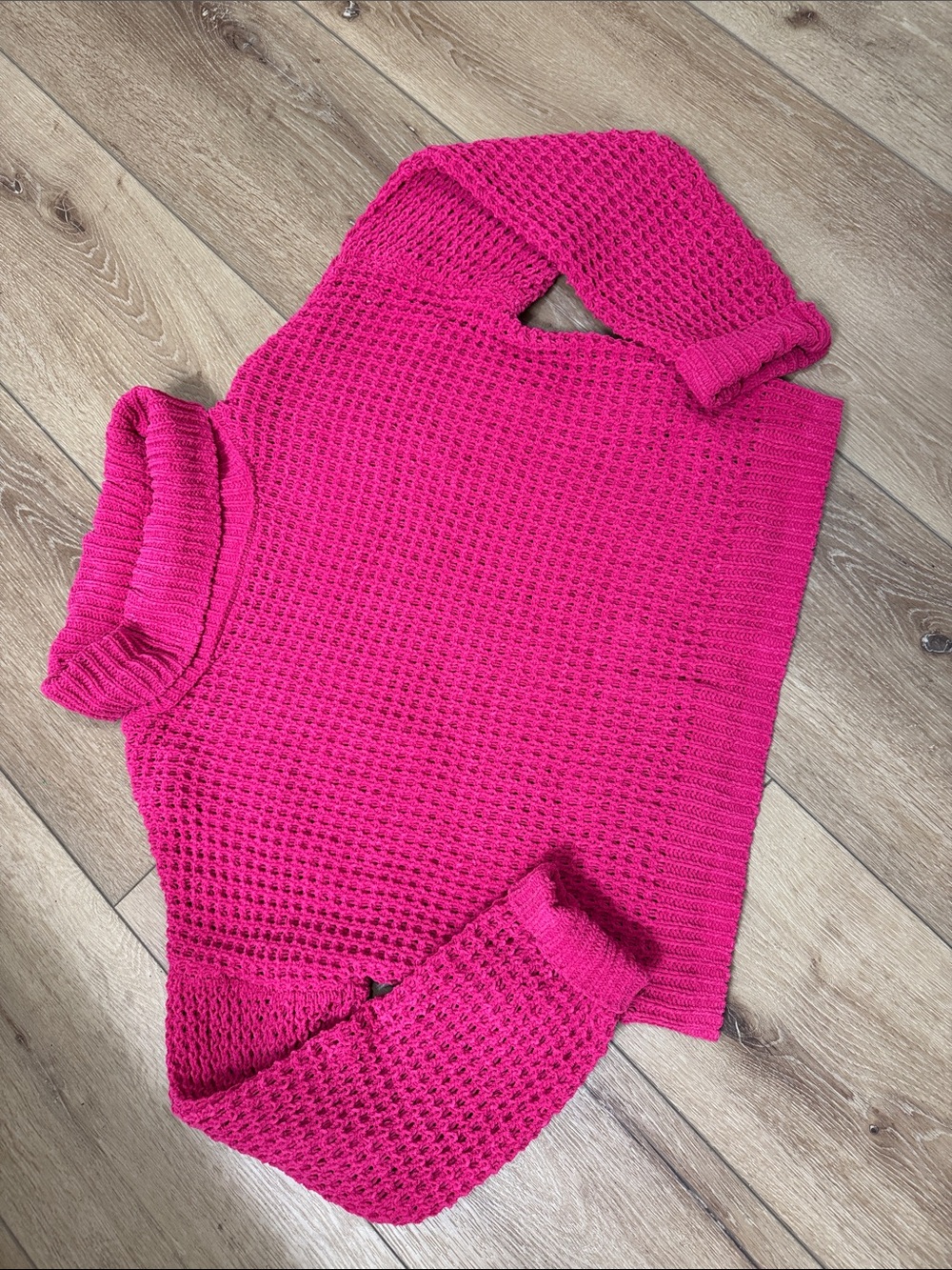 Belle Du Jour Hot Pink Turtleneck Knit Sweater
5 for $25